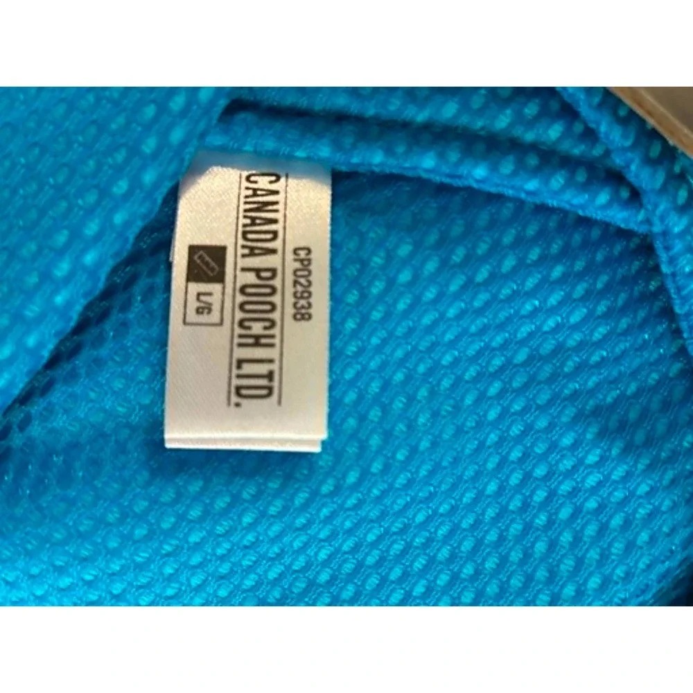 Canada Pooch Chill Seeker Cooling Bandana Dog L/G Blue Mesh Summer CP02938